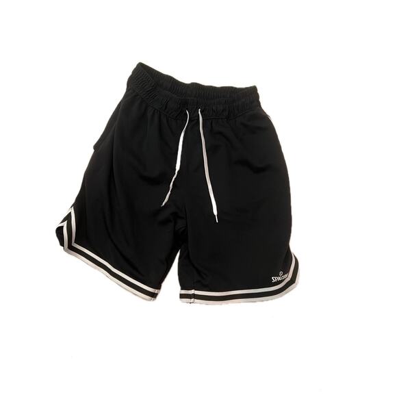 Spalding Black Athletic Shorts Mens M - Picture 1 of 3